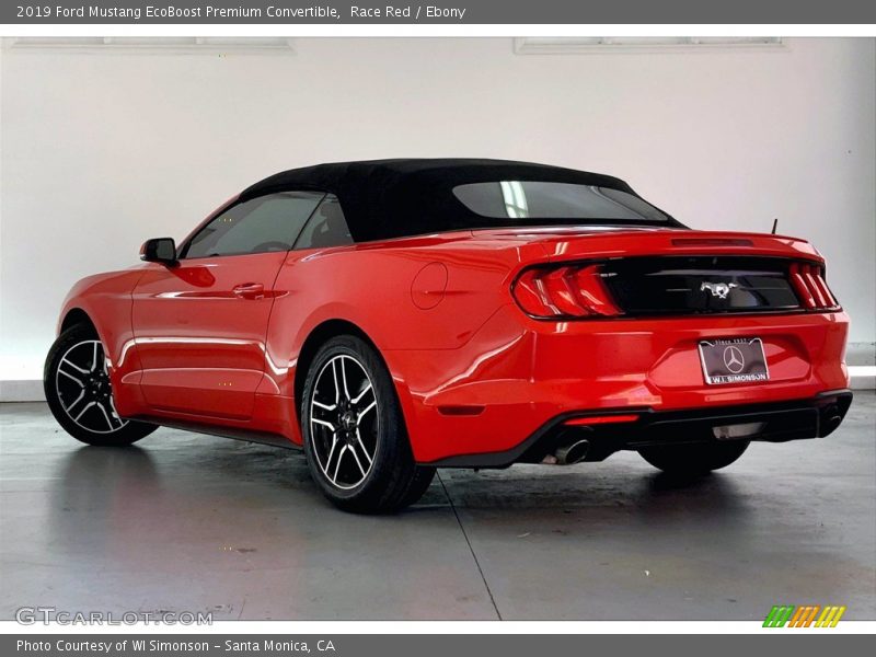 Race Red / Ebony 2019 Ford Mustang EcoBoost Premium Convertible