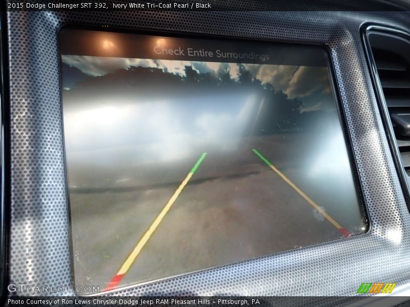Ivory White Tri-Coat Pearl / Black 2015 Dodge Challenger SRT 392