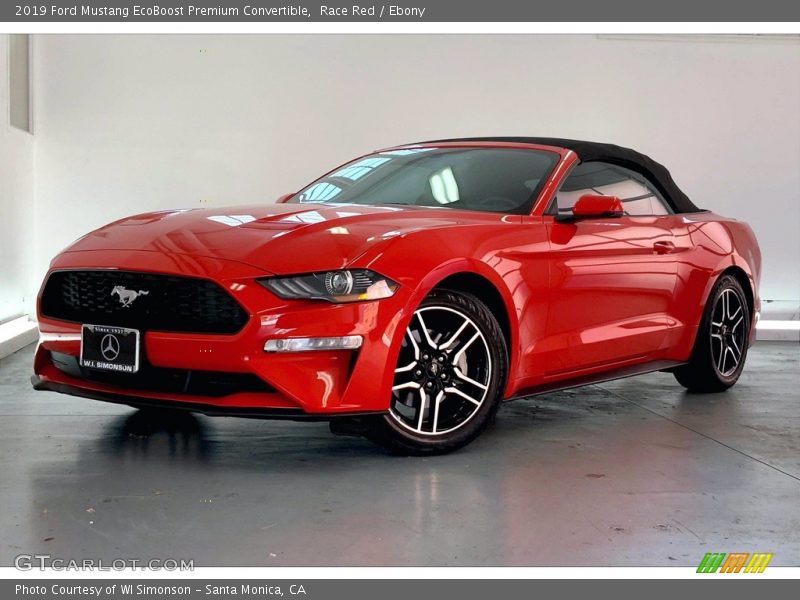 Race Red / Ebony 2019 Ford Mustang EcoBoost Premium Convertible