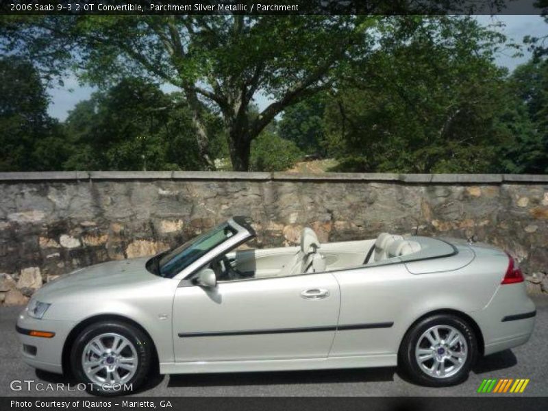 Parchment Silver Metallic / Parchment 2006 Saab 9-3 2.0T Convertible