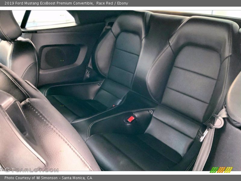 Rear Seat of 2019 Mustang EcoBoost Premium Convertible
