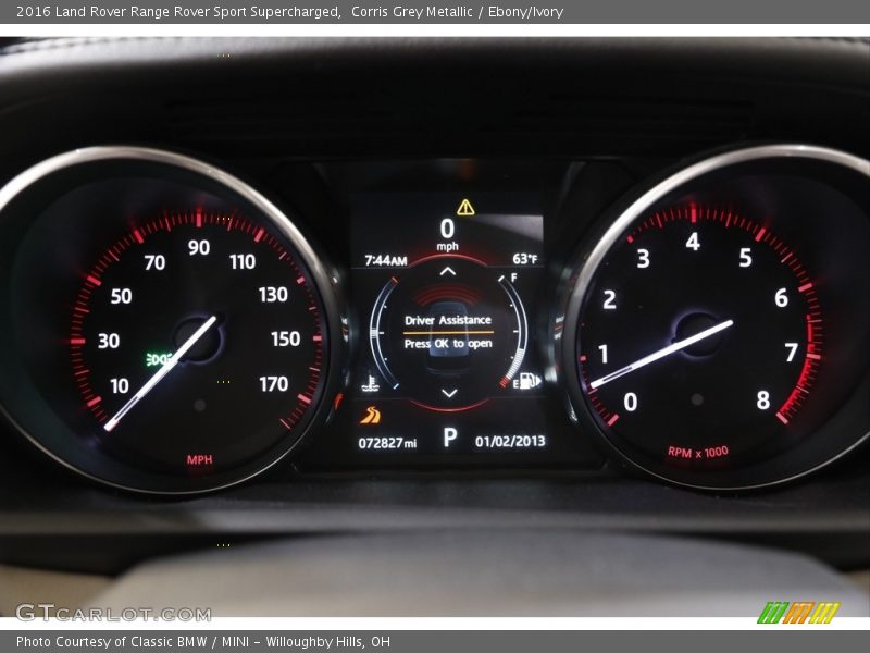 Corris Grey Metallic / Ebony/Ivory 2016 Land Rover Range Rover Sport Supercharged