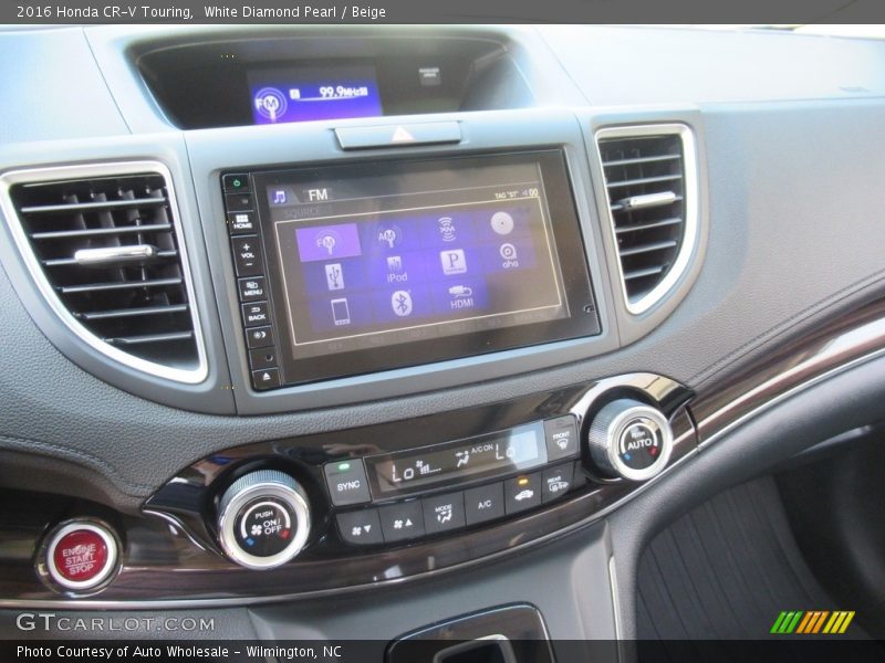 White Diamond Pearl / Beige 2016 Honda CR-V Touring
