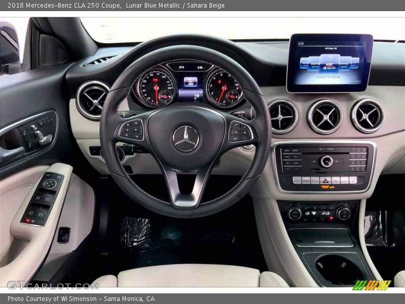 Lunar Blue Metallic / Sahara Beige 2018 Mercedes-Benz CLA 250 Coupe