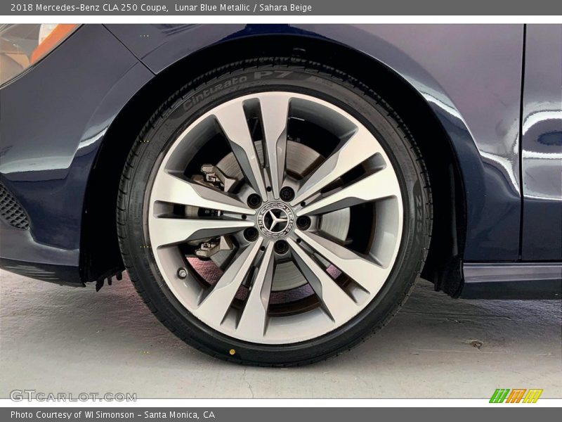 Lunar Blue Metallic / Sahara Beige 2018 Mercedes-Benz CLA 250 Coupe