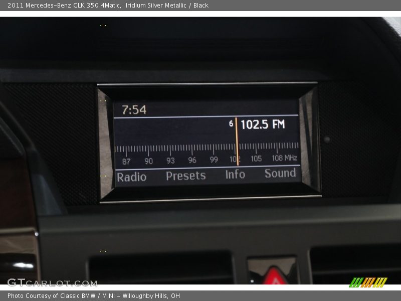 Iridium Silver Metallic / Black 2011 Mercedes-Benz GLK 350 4Matic