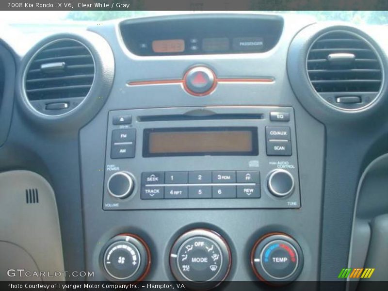 Clear White / Gray 2008 Kia Rondo LX V6