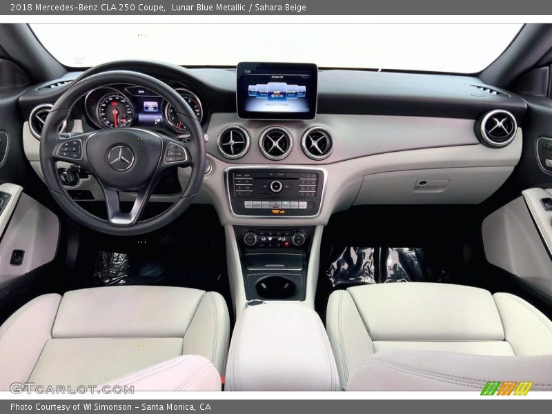 Lunar Blue Metallic / Sahara Beige 2018 Mercedes-Benz CLA 250 Coupe