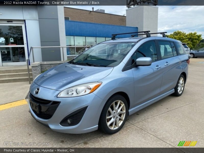 Clear Water Blue Metallic / Black 2012 Mazda MAZDA5 Touring