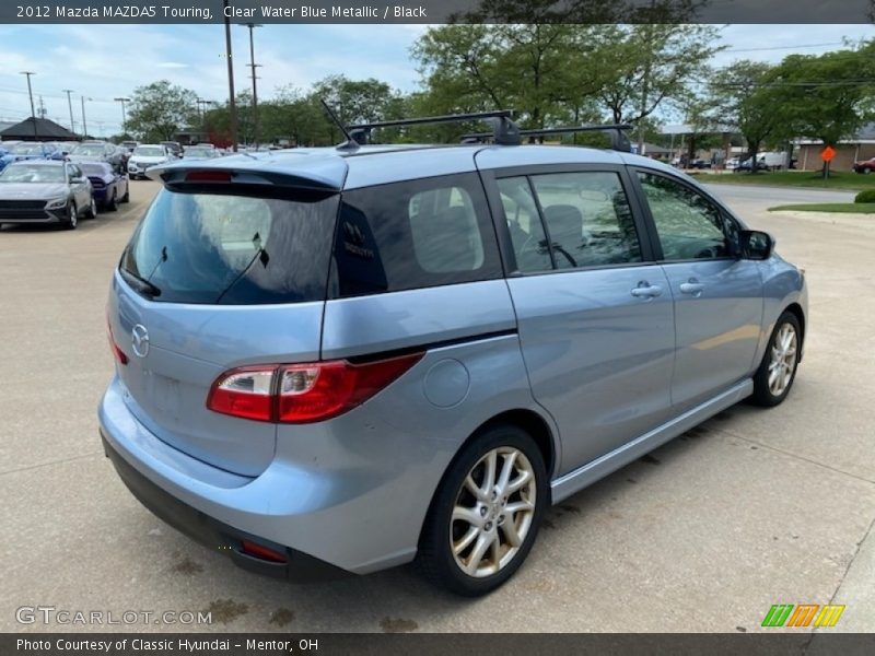 Clear Water Blue Metallic / Black 2012 Mazda MAZDA5 Touring