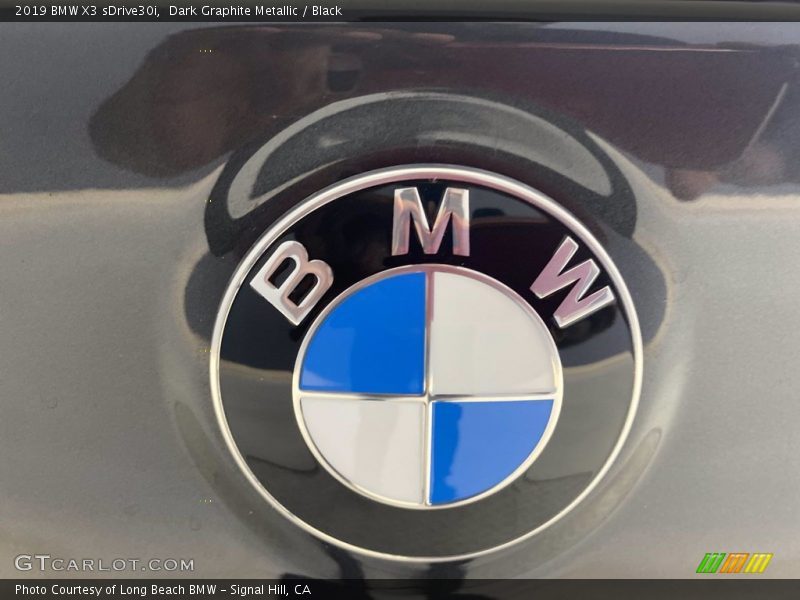 Dark Graphite Metallic / Black 2019 BMW X3 sDrive30i