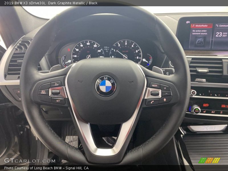 Dark Graphite Metallic / Black 2019 BMW X3 sDrive30i