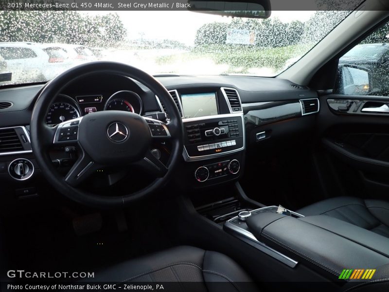 Steel Grey Metallic / Black 2015 Mercedes-Benz GL 450 4Matic