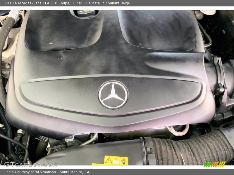Lunar Blue Metallic / Sahara Beige 2018 Mercedes-Benz CLA 250 Coupe