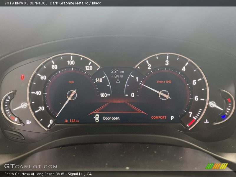 Dark Graphite Metallic / Black 2019 BMW X3 sDrive30i