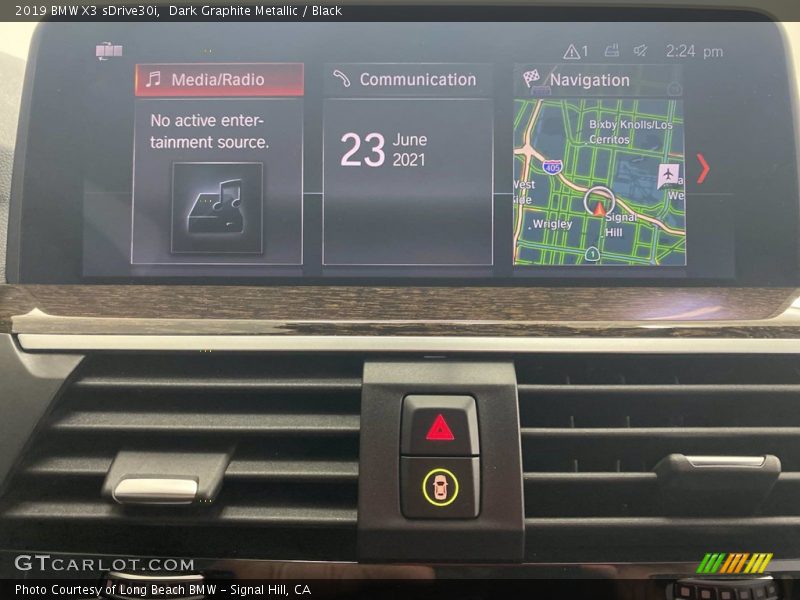 Dark Graphite Metallic / Black 2019 BMW X3 sDrive30i