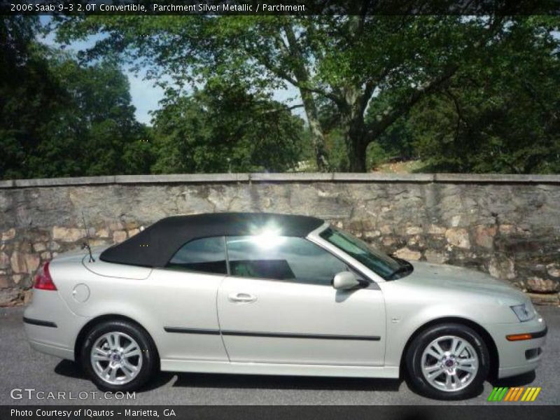 Parchment Silver Metallic / Parchment 2006 Saab 9-3 2.0T Convertible