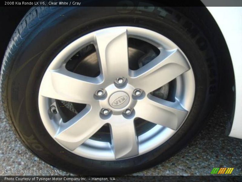 Clear White / Gray 2008 Kia Rondo LX V6