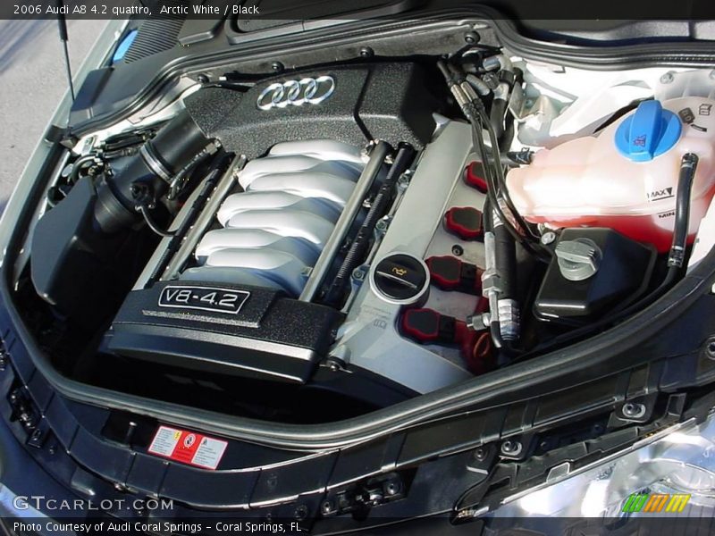 Arctic White / Black 2006 Audi A8 4.2 quattro