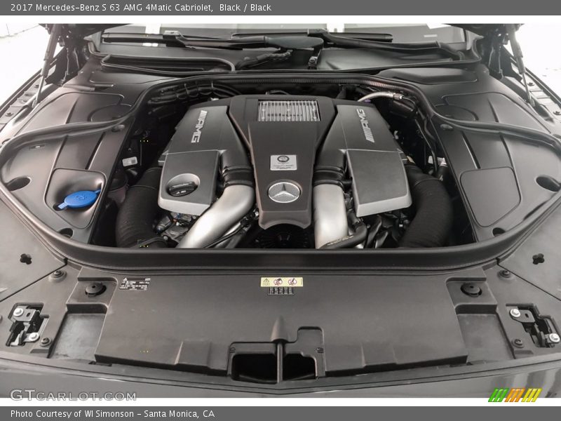  2017 S 63 AMG 4Matic Cabriolet Engine - 5.5 Liter AMG biturbo DOHC 32-Valve VVT V8