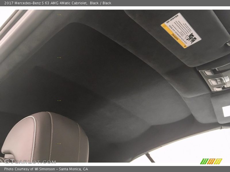 Black / Black 2017 Mercedes-Benz S 63 AMG 4Matic Cabriolet