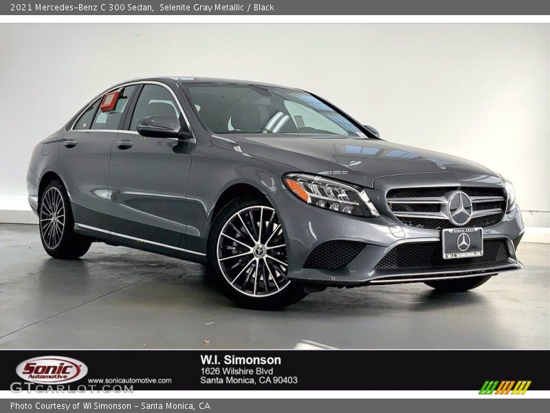 Selenite Gray Metallic / Black 2021 Mercedes-Benz C 300 Sedan