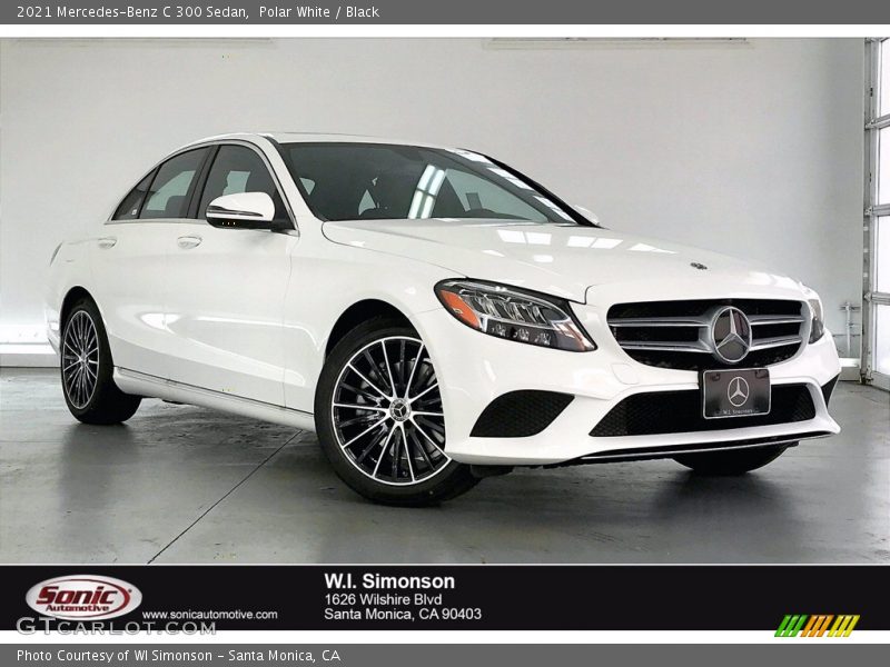 Polar White / Black 2021 Mercedes-Benz C 300 Sedan