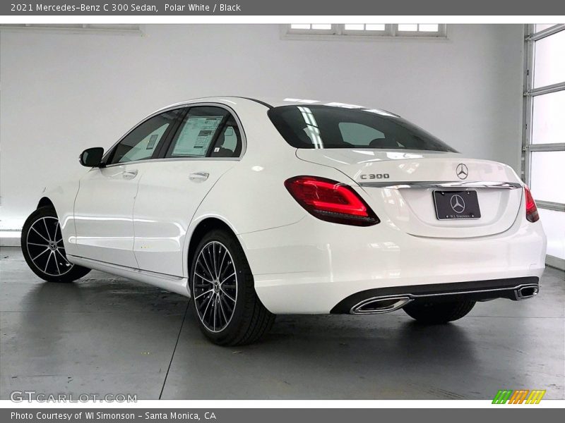 Polar White / Black 2021 Mercedes-Benz C 300 Sedan