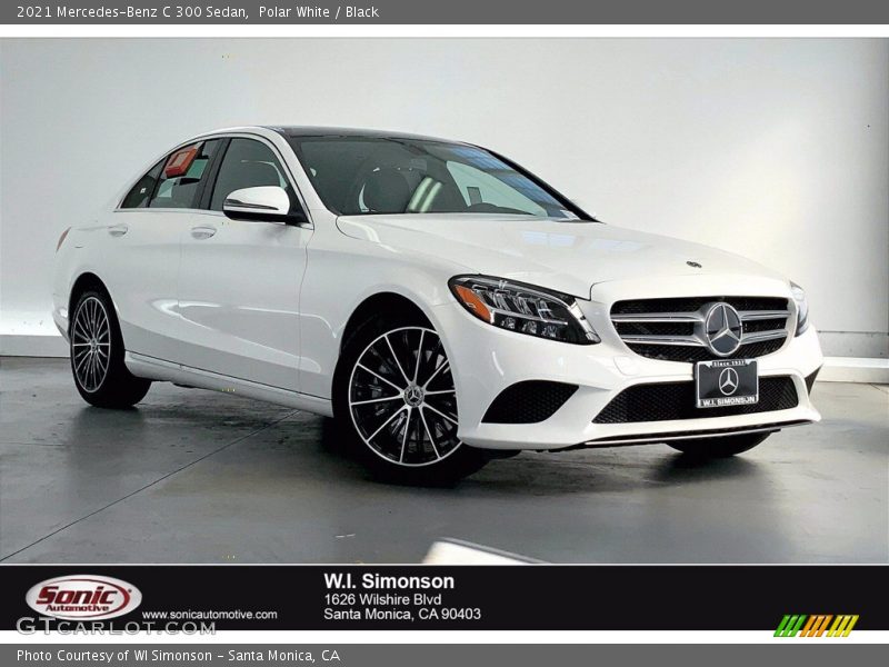 Polar White / Black 2021 Mercedes-Benz C 300 Sedan