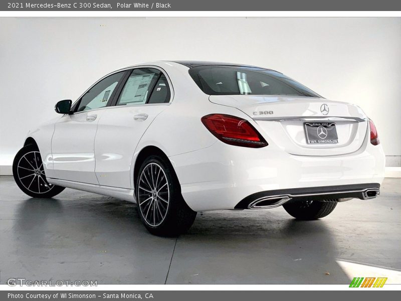 Polar White / Black 2021 Mercedes-Benz C 300 Sedan