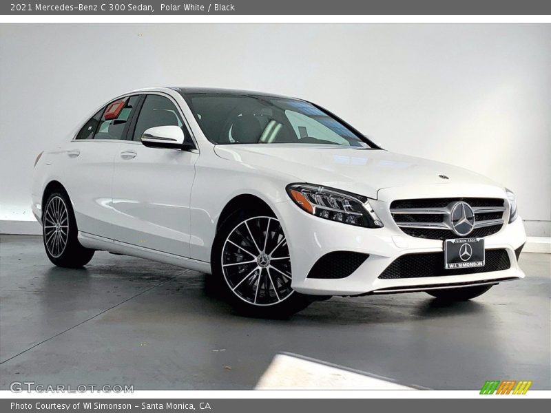 Polar White / Black 2021 Mercedes-Benz C 300 Sedan