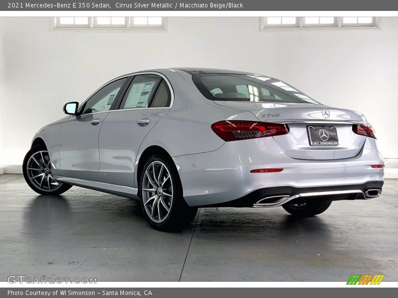Cirrus Silver Metallic / Macchiato Beige/Black 2021 Mercedes-Benz E 350 Sedan