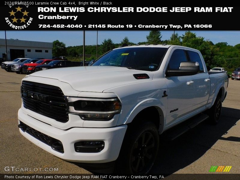 Bright White / Black 2021 Ram 2500 Laramie Crew Cab 4x4