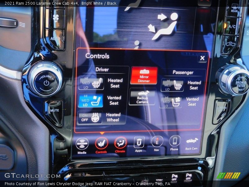 Bright White / Black 2021 Ram 2500 Laramie Crew Cab 4x4