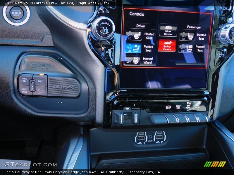 Bright White / Black 2021 Ram 2500 Laramie Crew Cab 4x4