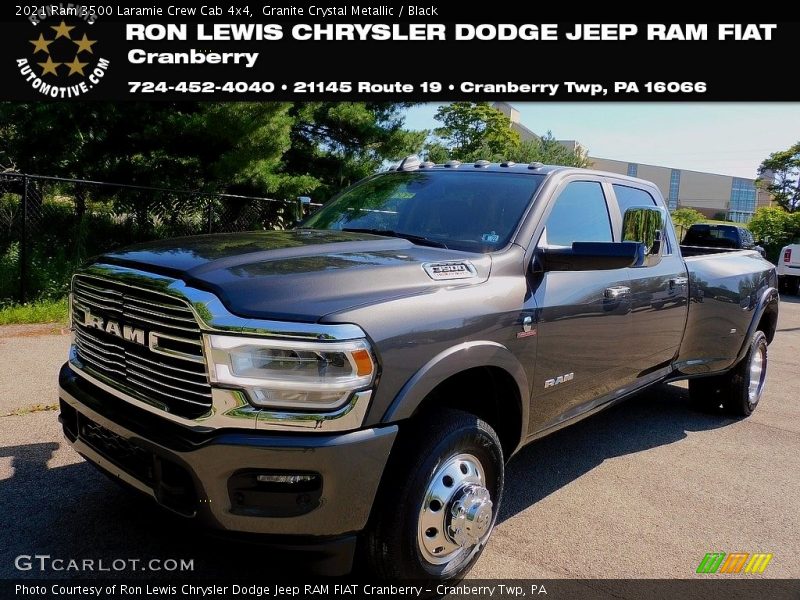 Granite Crystal Metallic / Black 2021 Ram 3500 Laramie Crew Cab 4x4