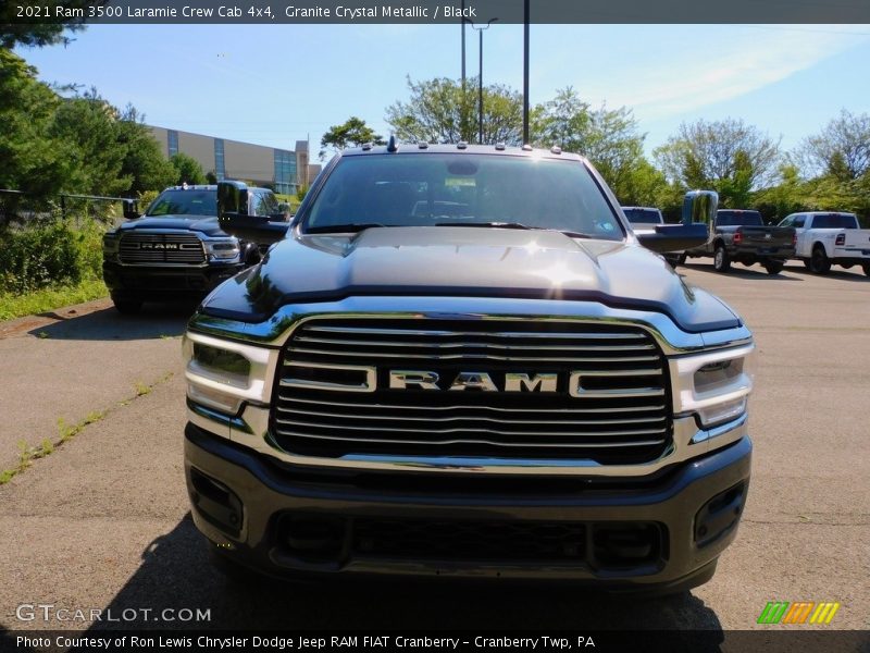 Granite Crystal Metallic / Black 2021 Ram 3500 Laramie Crew Cab 4x4