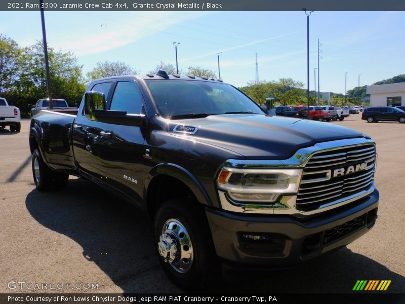 Granite Crystal Metallic / Black 2021 Ram 3500 Laramie Crew Cab 4x4