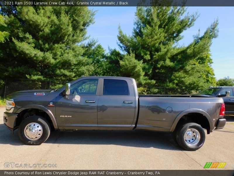 Granite Crystal Metallic / Black 2021 Ram 3500 Laramie Crew Cab 4x4