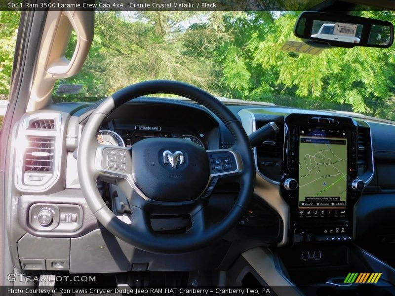Granite Crystal Metallic / Black 2021 Ram 3500 Laramie Crew Cab 4x4