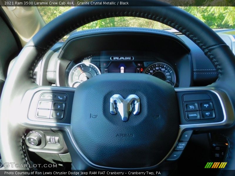 Granite Crystal Metallic / Black 2021 Ram 3500 Laramie Crew Cab 4x4