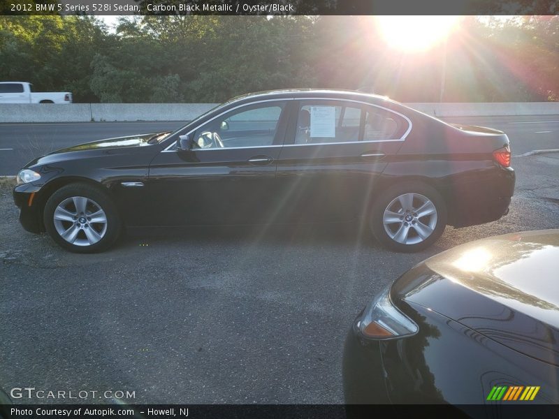Carbon Black Metallic / Oyster/Black 2012 BMW 5 Series 528i Sedan