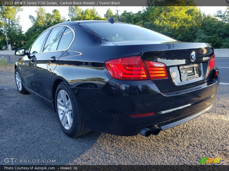 Carbon Black Metallic / Oyster/Black 2012 BMW 5 Series 528i Sedan