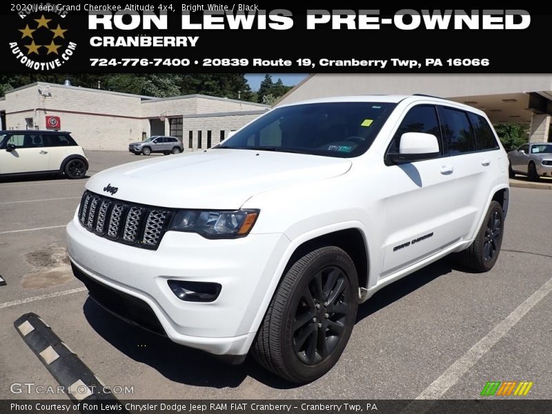 Bright White / Black 2020 Jeep Grand Cherokee Altitude 4x4