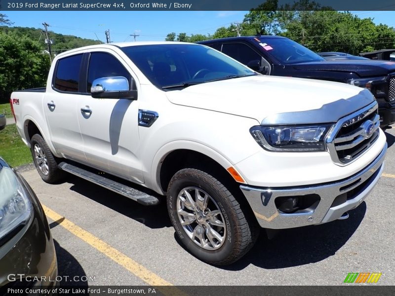 Oxford White / Ebony 2019 Ford Ranger Lariat SuperCrew 4x4
