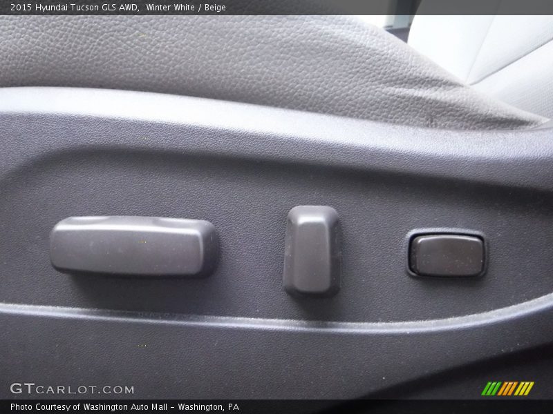 Winter White / Beige 2015 Hyundai Tucson GLS AWD
