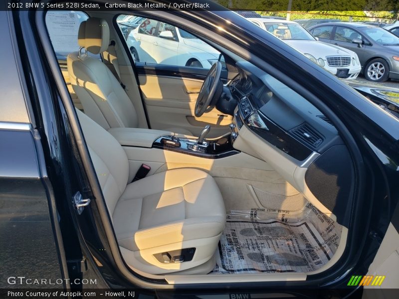 Carbon Black Metallic / Oyster/Black 2012 BMW 5 Series 528i Sedan