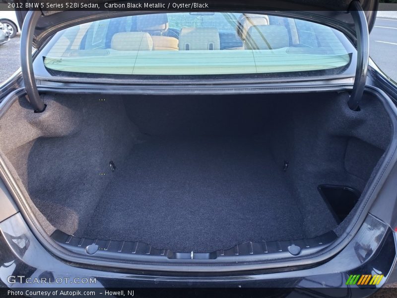 Carbon Black Metallic / Oyster/Black 2012 BMW 5 Series 528i Sedan