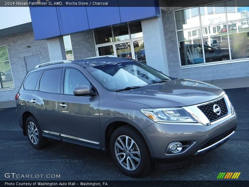 Mocha Stone / Charcoal 2014 Nissan Pathfinder SL AWD