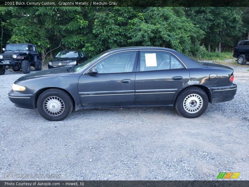 Graphite Metallic / Medium Gray 2001 Buick Century Custom